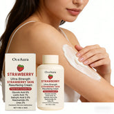 Oceaura Strawberry Body Cream Gentle Moisturizing Lightweight Non-greasy Improve Skin Texture Enhance Smoothness Soft Body Care Khamik Shop Online