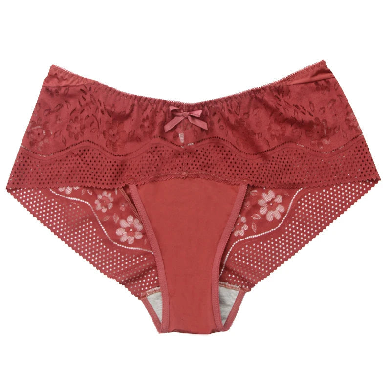 DaiNaFang New Plus Size Underwear Women Sexy Transparent Lace Modal Cotton Panties High Waist Large Lingerie Khamik Shop Online