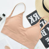 Women Sexy Crop Tops Bra Tube Top Female Streetwear Sleeveless Seamless Sports Bra Crop Camis Top Tee Bandeau Top Basic Tank Khamik Shop Online