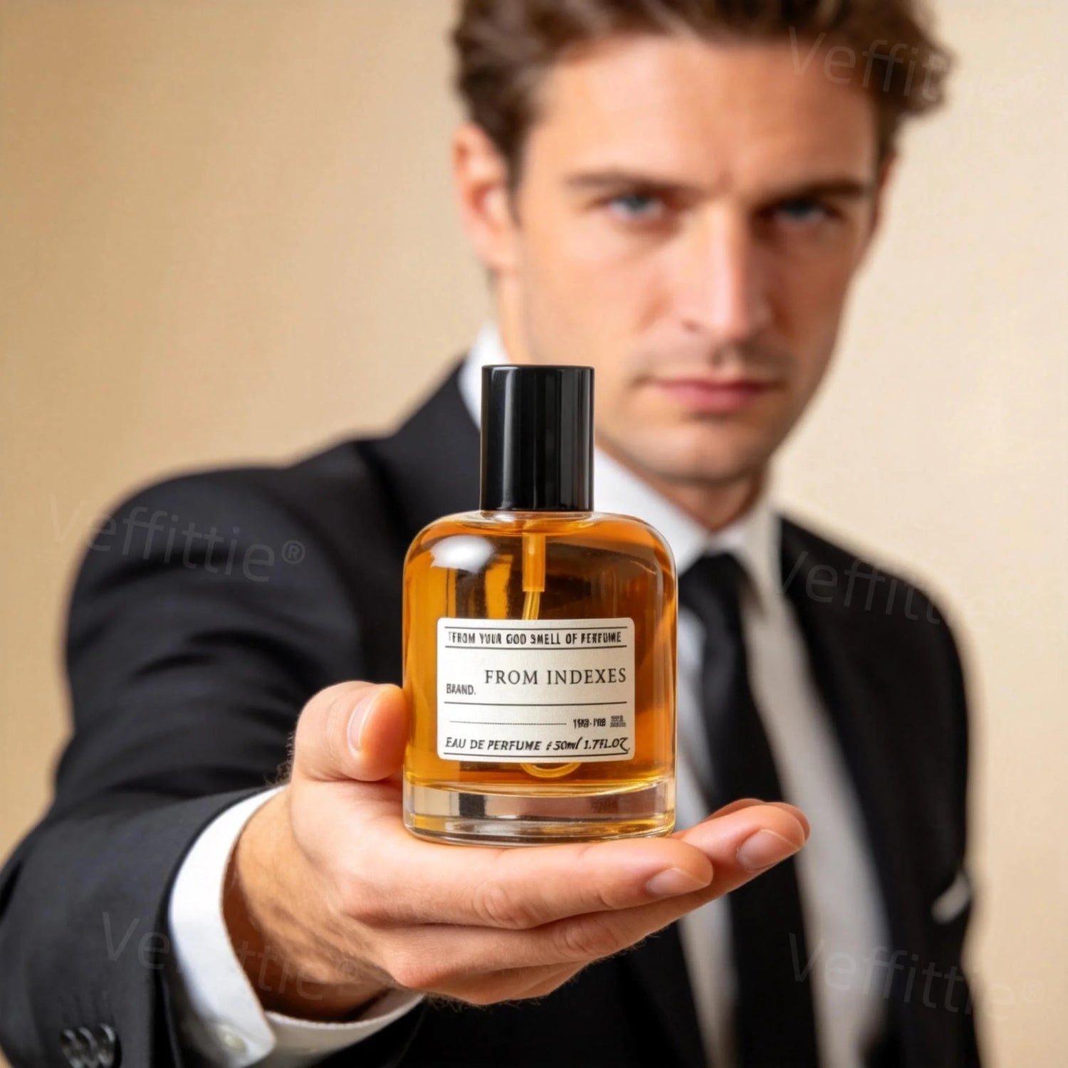 Executive Spicy Wood Eau De Parfum 1.7oz, Woody Citrus Blend Amber Bottle, Office Formal Aroma, Professional Wear, All Day Fresh Khamik Shop Online