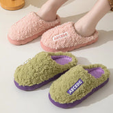 Trend Winter Couple Indoor Non-slip For Men Women Flip Flops Warm Slippers Home Slides Casual bedroom Soft Comfort Shoes Khamik Shop Online