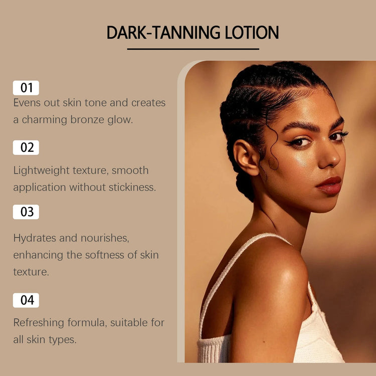 Coconut Oil Dark Tanning Lotion Moisturizing Accelerator for Deep Bronze Glow Tanning Cream for Tanning Bed & Outdoor Use Khamik Shop Online
