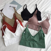 Women Sexy Crop Tops Bra Tube Top Female Streetwear Sleeveless Seamless Sports Bra Crop Camis Top Tee Bandeau Top Basic Tank Khamik Shop Online
