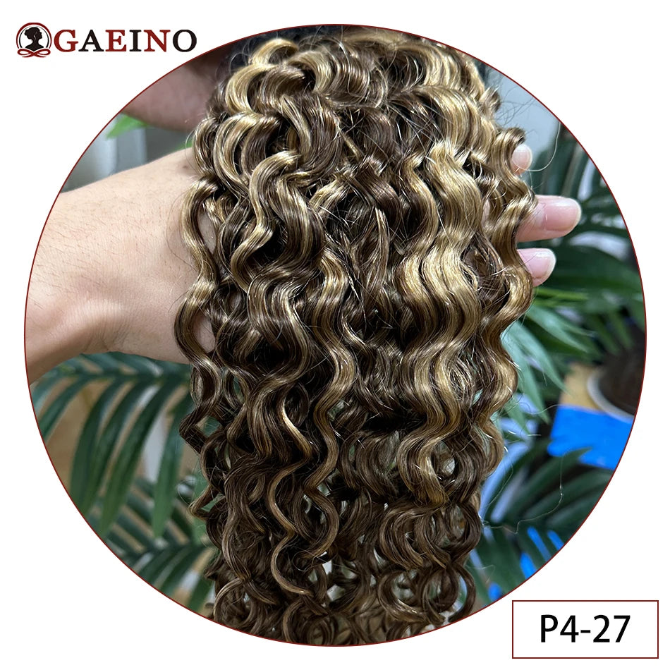 Water Wave Tape in Human Hair Extension Brazilian Hair Skin Weft Tape in Curly Human Hair 20 Pcs/Set Black Brown Blonde Color Khamik Shop Online