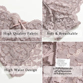 5PCS/SET Women Sexy Lace Panties Low Waist Bow Underwear Lace Trim Breathable Alluring Boxer Briefs MultiColor Pack Lingerie New Khamik Shop Online