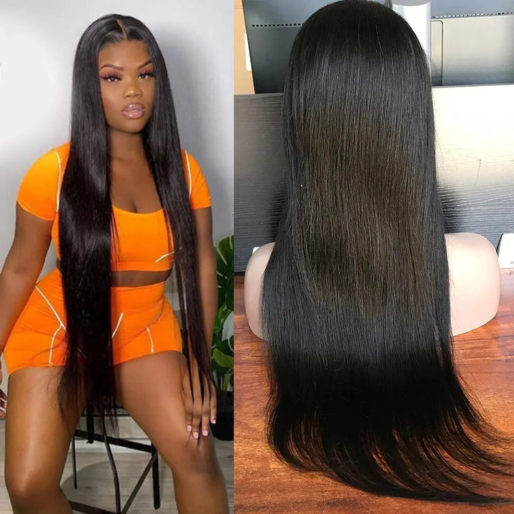BeuMax 10A Grade 3/4 Straight Hair Bundles with 4x4 Closure Brazilian Cerise Alfie