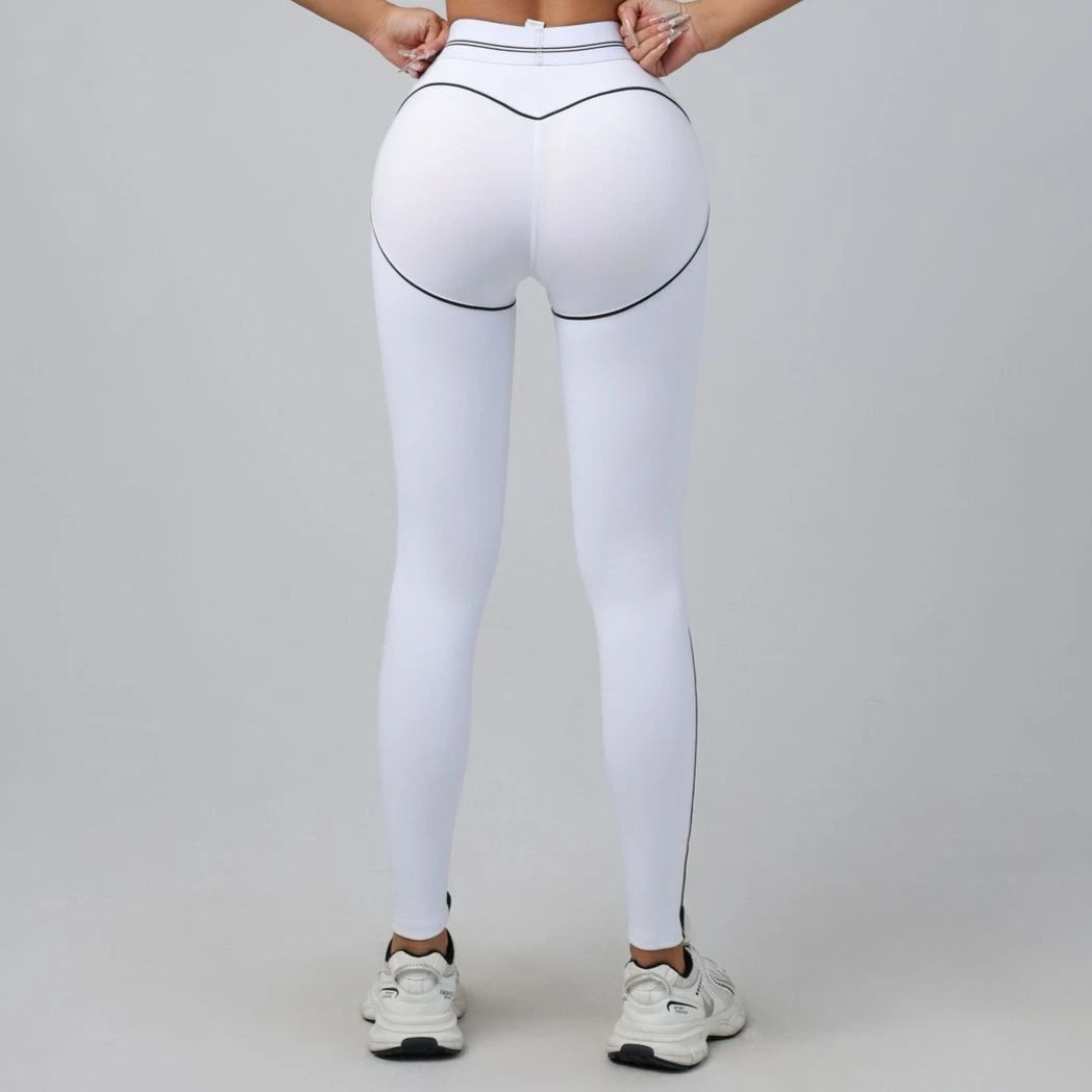 Yoga Suit Women Sport Set Pilates Clothing High Waisted Elasticized Leggings Hip Lifting Pants Gather Top Vest Strip Workout Set Khamik Shop Online