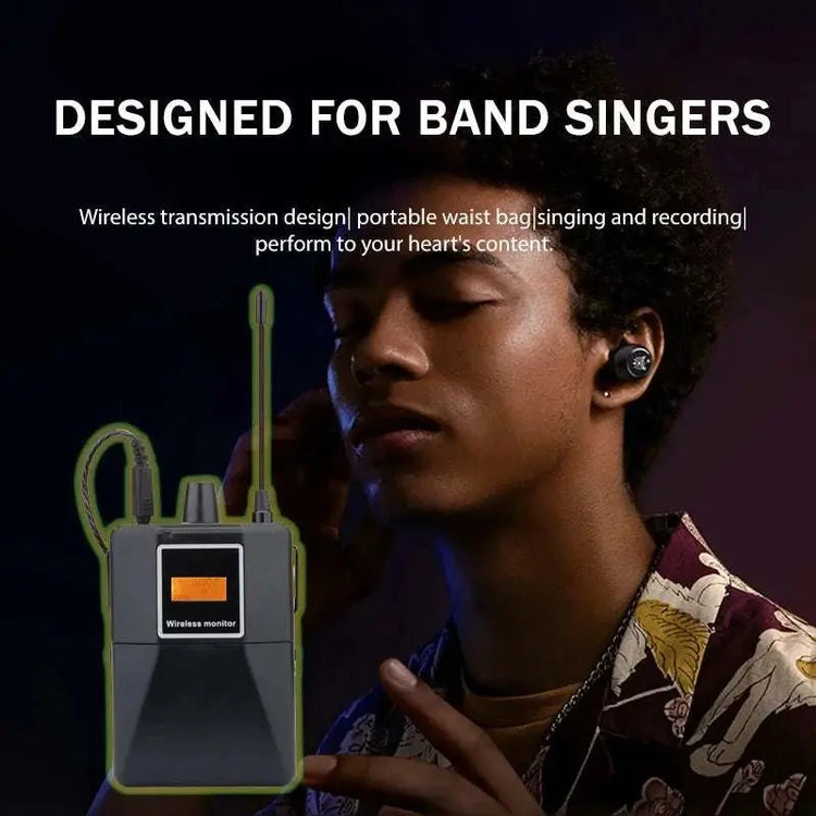 Professional Grade Stage Wireless In Ear Monitoring System With UHF mono mono Frequency,For Stage/Band/Drummer/Small Concert ﻿ Khamik Shop Online