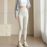 New Zipper Tummy Control Shaping Shark Leggings Women Autumn Winter Thicken Fleece Lined Tights Woman Gym Sports Warm Leggings Khamik Shop Online