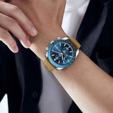 LIGE Retro Fashion Outdoor Quartz Man Watch Military Classic Clocks Casual Sports Leather Belt Waterproof Auto Date Watches Male Khamik Shop Online