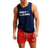Summer Casual Trendy Tank Set Outdoor Jogging Basketball Training Sportswear European Size Vest+Beach Shorts Men&