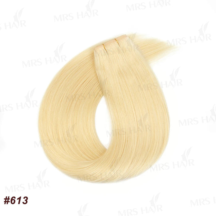 Invisible Long Tape PU Weft Human Hair Bundles Real Natural Hair Seamless & No-Glue Injected Tape In Hair Extensions Thick Ends Khamik Shop Online