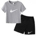 Summer Brand White T-shirt+Shorts Two-piece Set Kids New Clothing Fashion Letter Boy Girl3-13Yrs Sports Short-sleeved Casual Set Khamik Shop Online