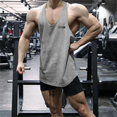2022 Gym Workout Sleeveless Shirt Men Bodybuilding Running Clothing Fitness Sportswear Muscle For Male Y Back Tank Top Khamik Shop Online