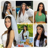 Natural Black Bone Straight Human Hair Front Wig 360 13x6 13x4 7x6 HD Lace Brazilian Human Hair Natural Hairline No Shed No Tangle For Women Daily Work Party Wear 38 40 Inch Khamik Shop Online