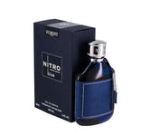 Nitro Blue Dumont Men EDP Perfume 100ml Fresh Marine Citrus Cologne Blue Glass Bottle Silver Cap Luxury Black Gift Box Daily Summer Business Wear Khamik Shop Online