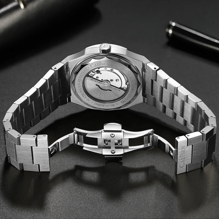 CADISEN 2026 Diver Watch Sapphire MIYOTA 8215 German Designer Men Automatic Mechanical Watches 10Bar Waterproof Gift With Box Khamik Shop Online