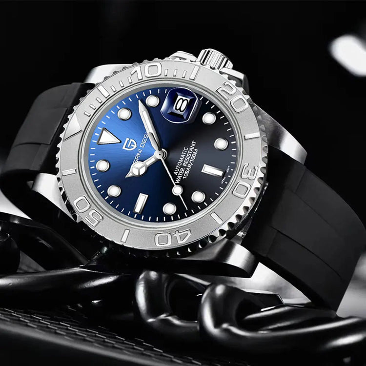 PAGANI DESIGN New Automatic Mens Watch Sapphire Glass 40mm Mechanical Watch Stainless Steel 100M Waterproof Clock Watch Men Gift Khamik Shop Online