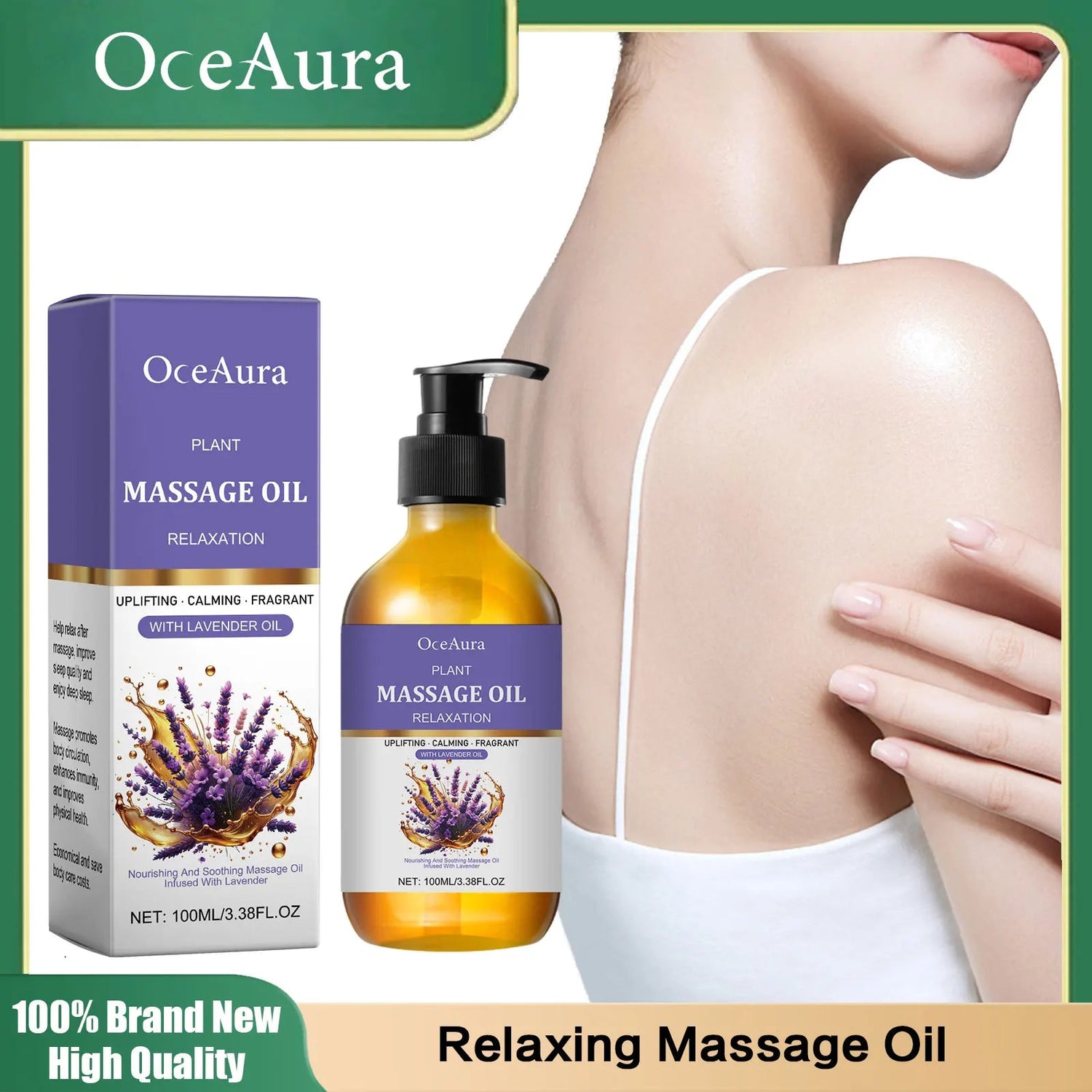 Lavender Relaxing Massage Oil Moisturizing Body Brighten Skin Firming Stress Relief Muscle Sore Help Sleep Gua Sha Fragrance Oil Khamik Shop Online