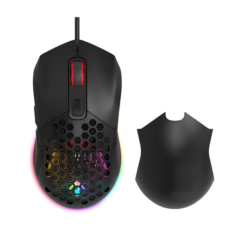 Souris Gaming RGB légère 12400 DPI design ergonomique pour précision et confort