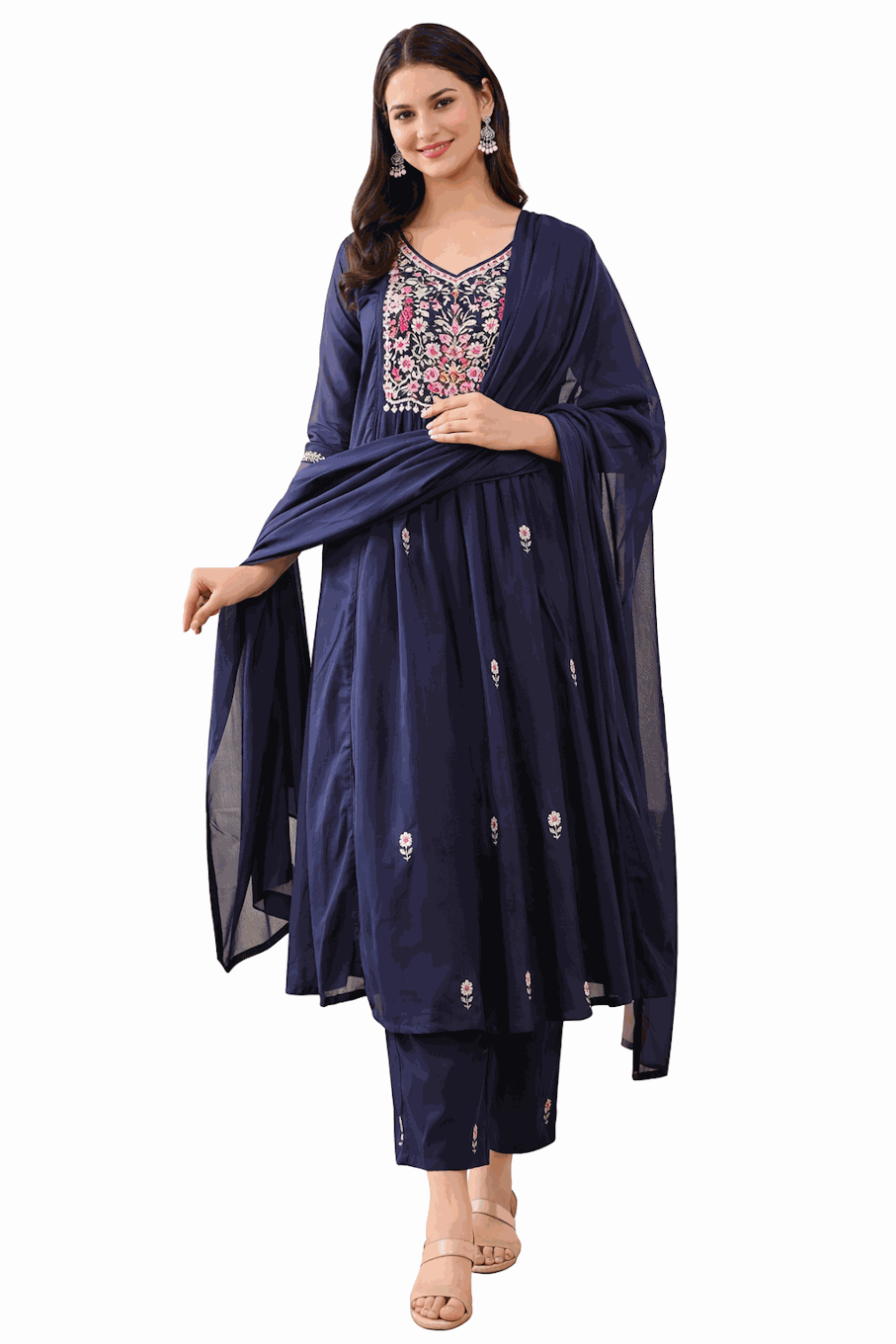 Ensemble kurta élégant pour femme moderne, parfait pour fêtes et occasions traditionnelles