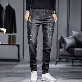 MEN Casual Jeans Korean Style BLACK 28 Apricot Perseus