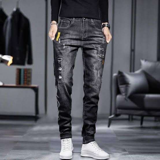 MEN Casual Jeans Korean Style BLACK 28 Apricot Perseus