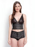 Self Design Lingerie Set, Black (Size-S) Bronze Chaos