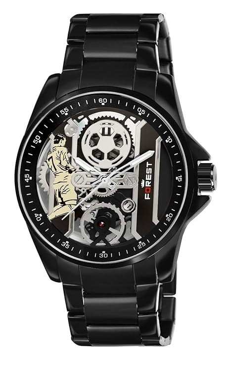 Montre homme argentée à affichage analogique avec fonction vocale, bracelet cuir noir, idéale seniors et malvoyants