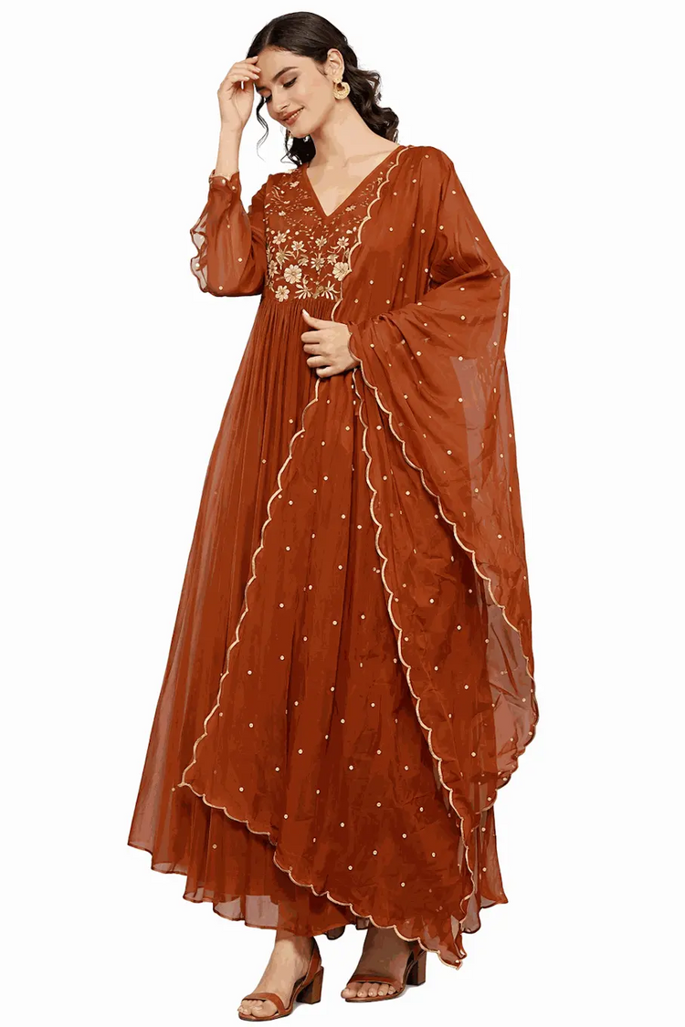 Floral Print Ethnic Wear Set Byzantium Eurybia