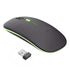 Souris sans fil double mode avec éclairage LED rechargeable ergonomique pour productivité et précision