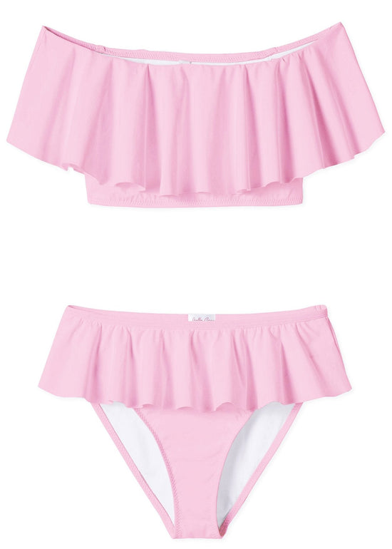 Pink Draped Bikini Ivory Trillium