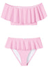Pink Draped Bikini Ivory Trillium