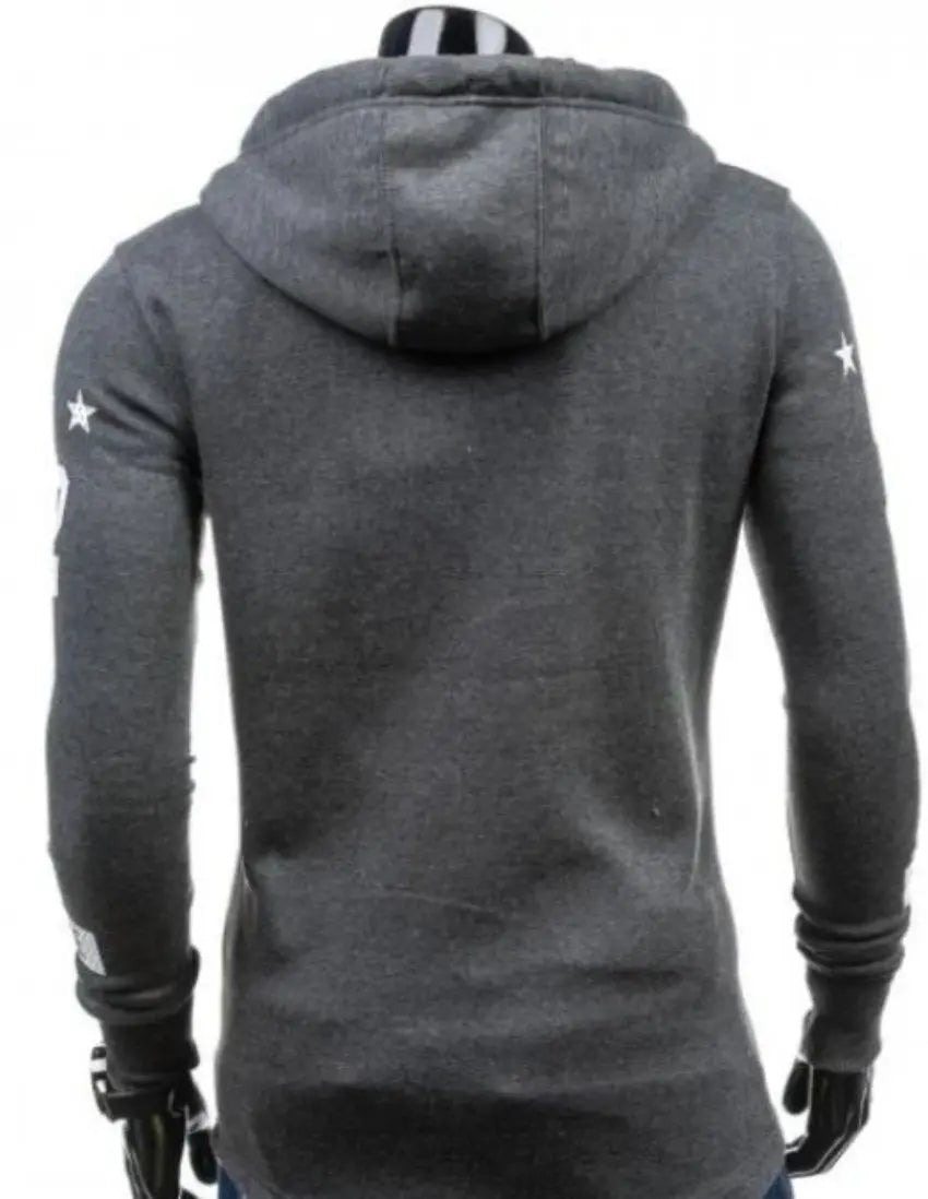 Mens Street Style Biker Hoodie Yellow Pandora
