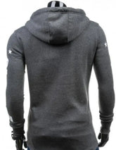 Mens Street Style Biker Hoodie Yellow Pandora