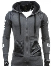 Mens Street Style Biker Hoodie Yellow Pandora