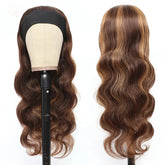 Piano Highlight Headband Body Wave Glueless Human Hair Wigs Virgin Hai Cerise Alfie