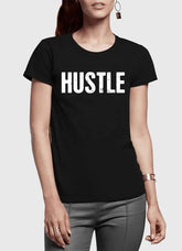 Hustle Half Sleeves Women T-shirt Scorpius