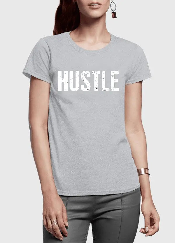 Hustle Half Sleeves Women T-shirt Scorpius