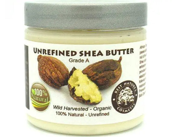 Pure shea butter beige organic, cold pressed, unrefined Yellow Poppy