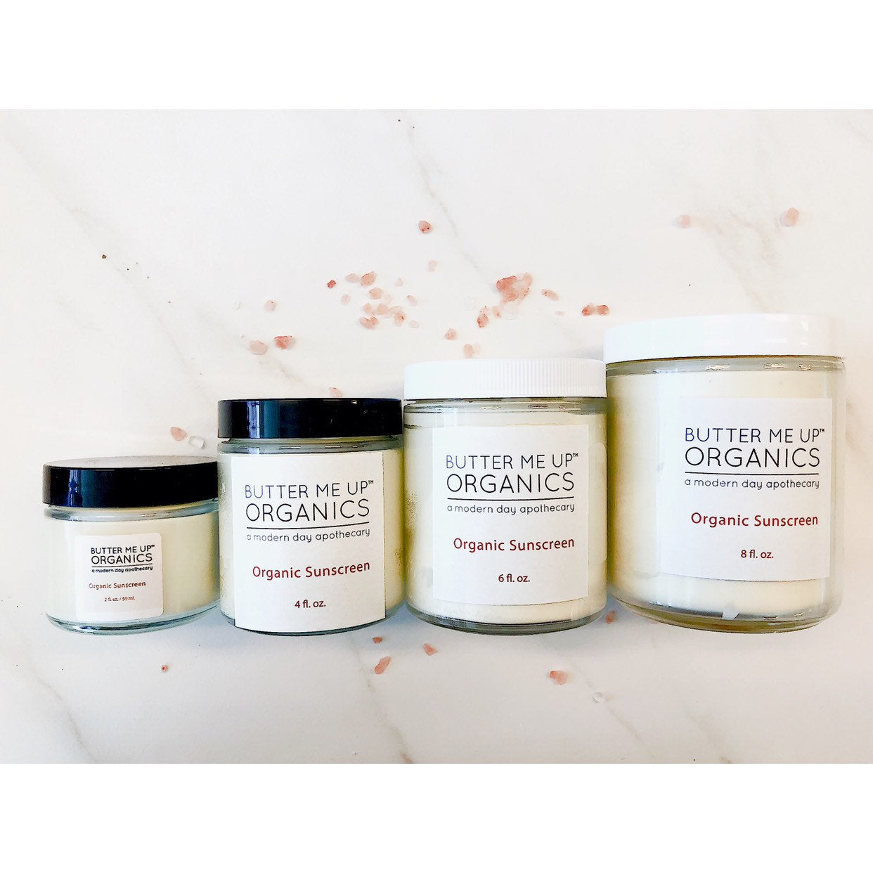 Natural Organic Suns  Block/ Safe Protection/ Non-Nano Zinc Oxide / White Smokey