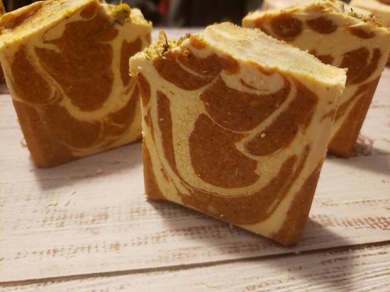 Turmeric Ginger & Honey Soap Bar 5.5oz Coffee Iolaus