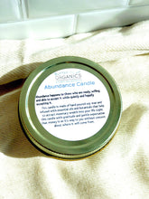 Abundance Candle / Ritual Candle / Intention Candle / Hand Poured White Smokey