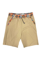 Checkered Detail Shorts EMS4102 Lime Milo