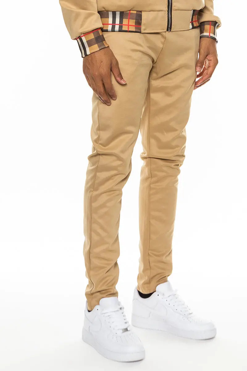 Checkered Detail Track Pant Lime Milo