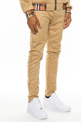 Checkered Detail Track Pant Lime Milo