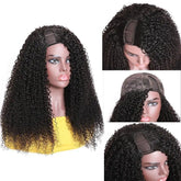 U Part Wig Kinky Curly Human Hair Wigs For Black Women Brazilian Remy Cerise Alfie