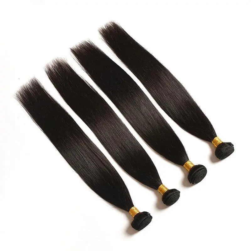 BeuMax 10A Grade 3/4 Straight Hair bundles with 13x4 Frontal Cerise Alfie
