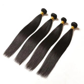 BeuMax 10A Grade 3/4 Straight Hair Bundles with 4x4 Closure Brazilian Cerise Alfie