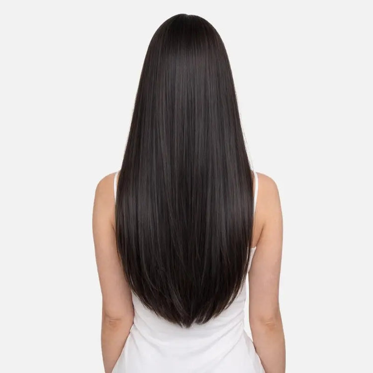 Natural Black (1B) Halo Hair Extensions (100g-120g) Ivory Blackhaw